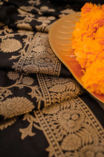 image, DEVANGI Fashion Women&#39;s Floral Silk Blend Patola Woven Dupatta
