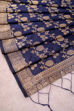 image, DEVANGI Fashion Women&#39;s Floral Silk Blend Patola Woven Dupatta
