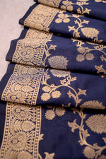 image, DEVANGI Fashion Women&#39;s Floral Silk Blend Patola Woven Dupatta
