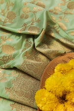 image, DEVANGI Fashion Women&#39;s Floral Silk Blend Patola Woven Dupatta
