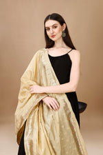 image, DEVANGI Fashion Women&#39;s Floral Silk Blend Patola Woven Dupatta
