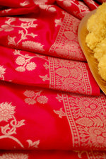 image, DEVANGI Fashion Women&#39;s Floral Silk Blend Patola Woven Dupatta
