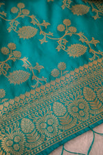 image, DEVANGI Fashion Women&#39;s Floral Silk Blend Patola Woven Dupatta
