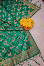image, DEVANGI Fashion Women&#39;s Floral Silk Blend Patola Woven Dupatta
