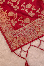 image, DEVANGI Fashion Women&#39;s Floral Silk Blend Patola Woven Dupatta
