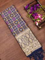 image, DEVANGI Fashion Women&#39;s Floral Silk Blend Patola Woven Dupatta
