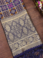 image, DEVANGI Fashion Women&#39;s Floral Silk Blend Patola Woven Dupatta

