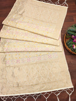 image, DEVANGI Fashion Women&#39;s Floral Silk Blend Patola Woven Dupatta
