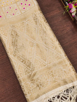 image, DEVANGI Fashion Women&#39;s Floral Silk Blend Patola Woven Dupatta
