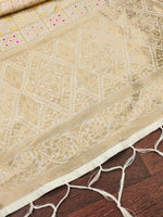 image, DEVANGI Fashion Women&#39;s Floral Silk Blend Patola Woven Dupatta
