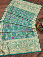 image, DEVANGI Fashion Women&#39;s Floral Silk Blend Patola Woven Dupatta
