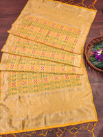 image, DEVANGI Fashion Women&#39;s Floral Silk Blend Patola Woven Dupatta
