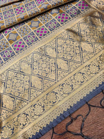 image, DEVANGI Fashion Women&#39;s Floral Silk Blend Patola Woven Dupatta
