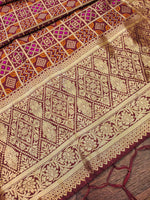 image, DEVANGI Fashion Women&#39;s Floral Silk Blend Patola Woven Dupatta
