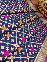 image, DEVANGI Fashion Women&#39;s Floral Silk Blend Patola Woven Dupatta
