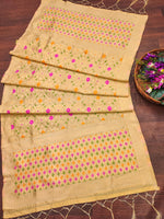 image, DEVANGI Fashion Women&#39;s Floral Silk Blend Patola Woven Dupatta
