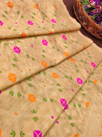 image, DEVANGI Fashion Women&#39;s Floral Silk Blend Patola Woven Dupatta
