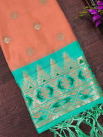 image, DEVANGI Fashion Women&#39;s Floral Silk Blend Patola Woven Dupatta
