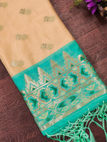 image, DEVANGI Fashion Women&#39;s Floral Silk Blend Patola Woven Dupatta

