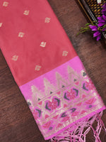 image, DEVANGI Fashion Women&#39;s Floral Silk Blend Patola Woven Dupatta
