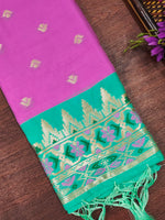 image, DEVANGI Fashion Women&#39;s Floral Silk Blend Patola Woven Dupatta
