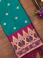 image, DEVANGI Fashion Women&#39;s Floral Silk Blend Patola Woven Dupatta
