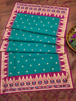 image, DEVANGI Fashion Women&#39;s Floral Silk Blend Patola Woven Dupatta
