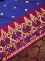 image, DEVANGI Fashion Women&#39;s Floral Silk Blend Patola Woven Dupatta
