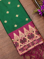 image, DEVANGI Fashion Women&#39;s Floral Silk Blend Patola Woven Dupatta
