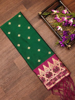 image, DEVANGI Fashion Women&#39;s Floral Silk Blend Patola Woven Dupatta
