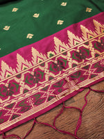 image, DEVANGI Fashion Women&#39;s Floral Silk Blend Patola Woven Dupatta
