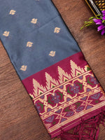 image, DEVANGI Fashion Women&#39;s Floral Silk Blend Patola Woven Dupatta

