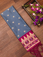 image, DEVANGI Fashion Women&#39;s Floral Silk Blend Patola Woven Dupatta
