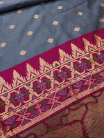 image, DEVANGI Fashion Women&#39;s Floral Silk Blend Patola Woven Dupatta
