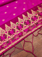 image, DEVANGI Fashion Women&#39;s Floral Silk Blend Patola Woven Dupatta
