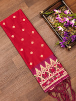 image, DEVANGI Fashion Women&#39;s Floral Silk Blend Patola Woven Dupatta
