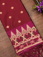 image, DEVANGI Fashion Women&#39;s Floral Silk Blend Patola Woven Dupatta
