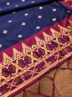 image, DEVANGI Fashion Women&#39;s Floral Silk Blend Patola Woven Dupatta
