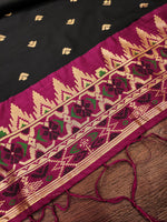 image, DEVANGI Fashion Women&#39;s Floral Silk Blend Patola Woven Dupatta

