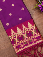 image, DEVANGI Fashion Women&#39;s Floral Silk Blend Patola Woven Dupatta
