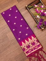 image, DEVANGI Fashion Women&#39;s Floral Silk Blend Patola Woven Dupatta
