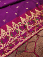 image, DEVANGI Fashion Women&#39;s Floral Silk Blend Patola Woven Dupatta
