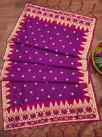 image, DEVANGI Fashion Women&#39;s Floral Silk Blend Patola Woven Dupatta
