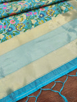 image, DEVANGI Fashion Women&#39;s Floral Silk Blend Patola Woven Dupatta
