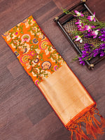 image, DEVANGI Fashion Women&#39;s Floral Silk Blend Patola Woven Dupatta
