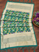 image, DEVANGI Fashion Women&#39;s Floral Silk Blend Patola Woven Dupatta
