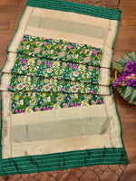 image, DEVANGI Fashion Women&#39;s Floral Silk Blend Patola Woven Dupatta
