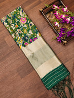 image, DEVANGI Fashion Women&#39;s Floral Silk Blend Patola Woven Dupatta
