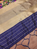 image, DEVANGI Fashion Women&#39;s Floral Silk Blend Patola Woven Dupatta
