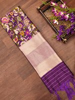 image, DEVANGI Fashion Women&#39;s Floral Silk Blend Patola Woven Dupatta
